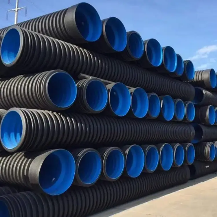 HDPE 이중 벽 골판지 파이프