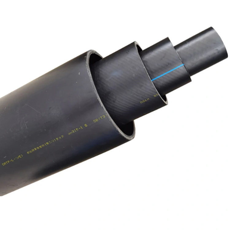 HDPE 스틸 와이어 강화 PE 복합 파이프 배관 용 물