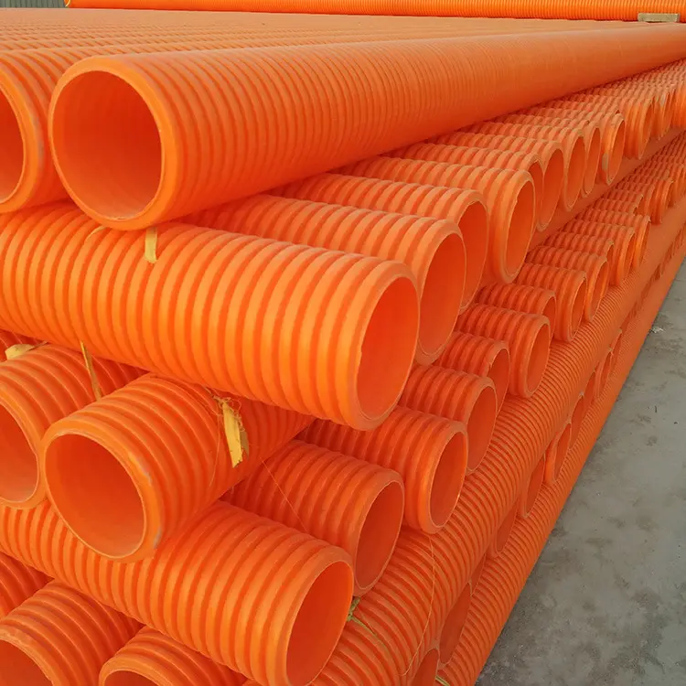 MPP 원형 이중 암 골판지 파이프